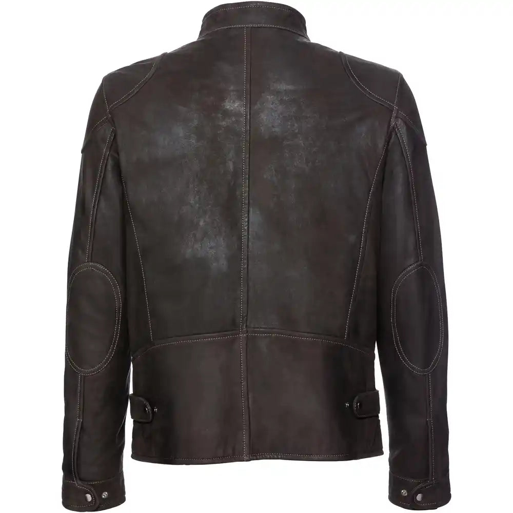 men-black-leather-hunting-jacket-back-by-SKS-Wholesales