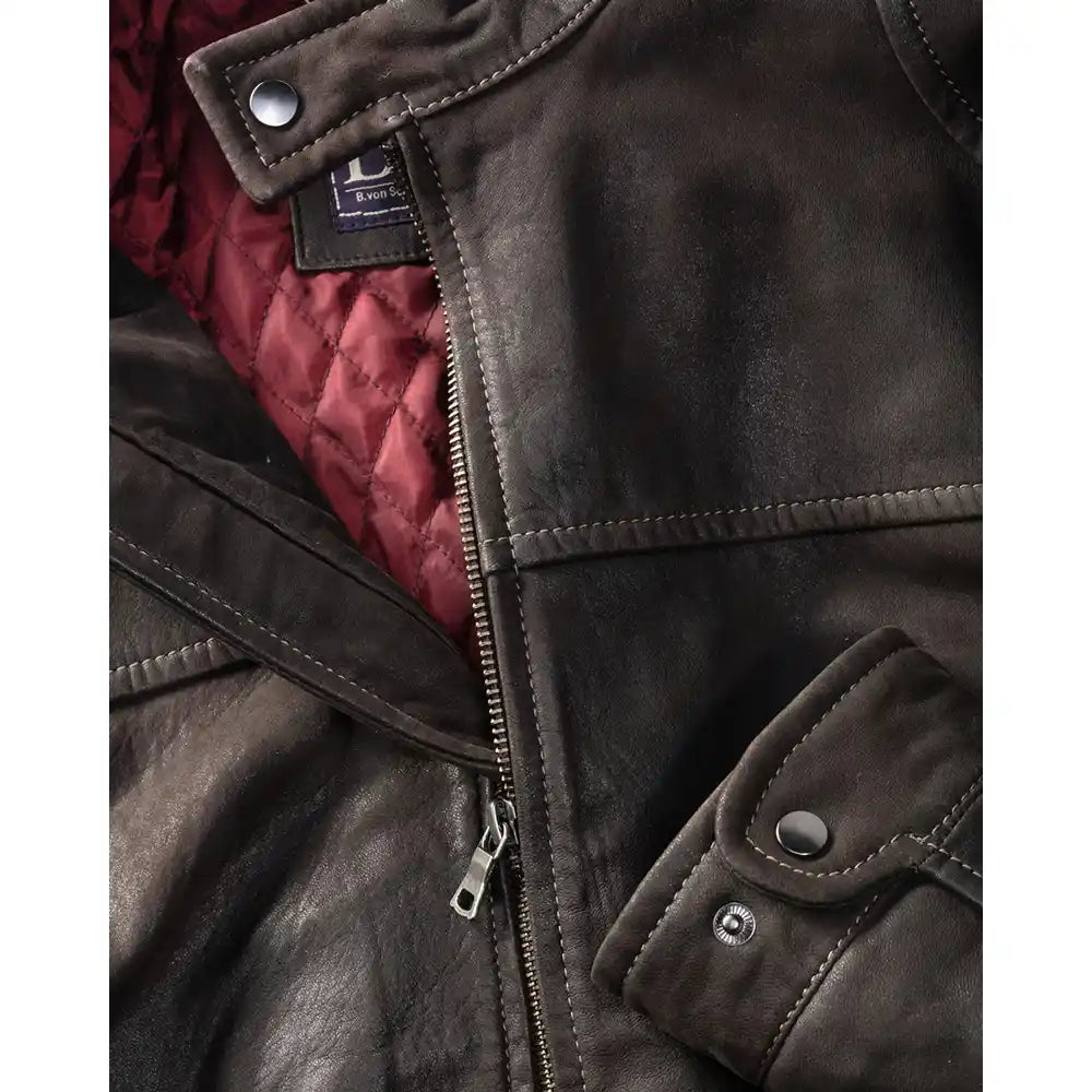 men-black-leather-hunting-jacket-features-zoom-by-SKS-Wholesales