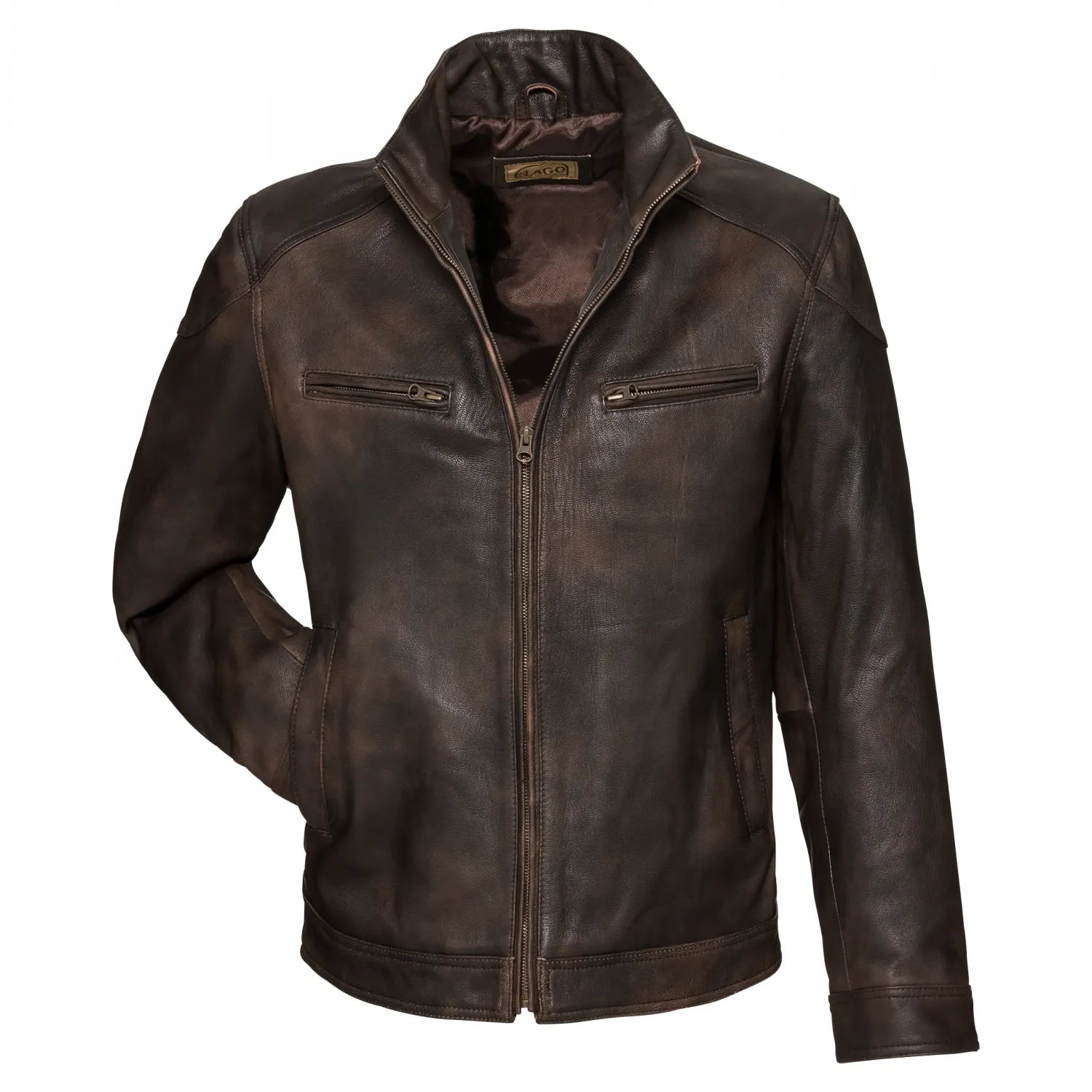 men-classic-brown-leather-hunting-jacket-closed-front-by-SKS-Wholesales