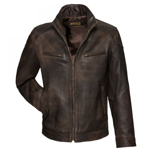 men-classic-brown-leather-hunting-jacket-closed-front-by-SKS-Wholesales