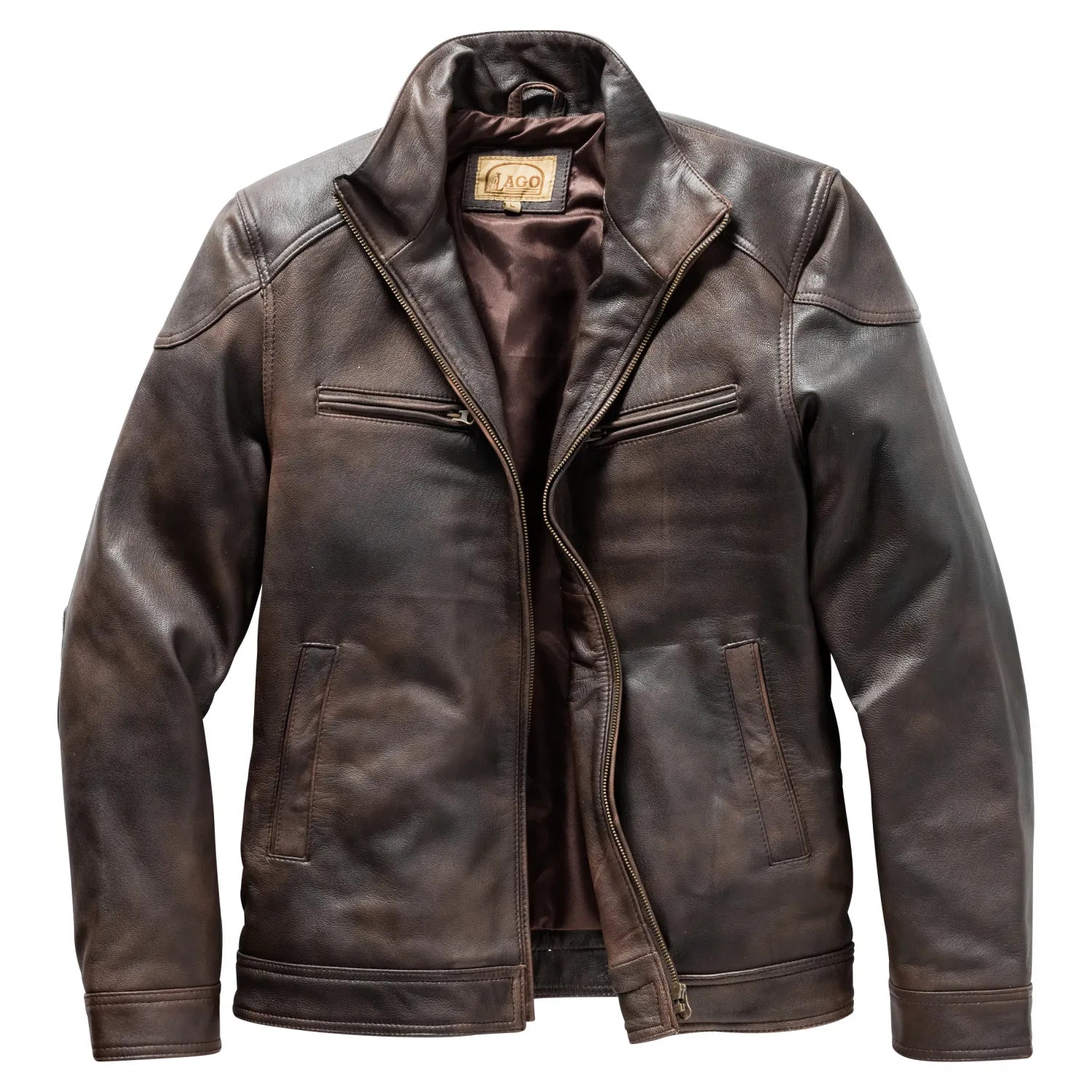 men-classic-brown-leather-hunting-jacket-front-by-SKS-Wholesales