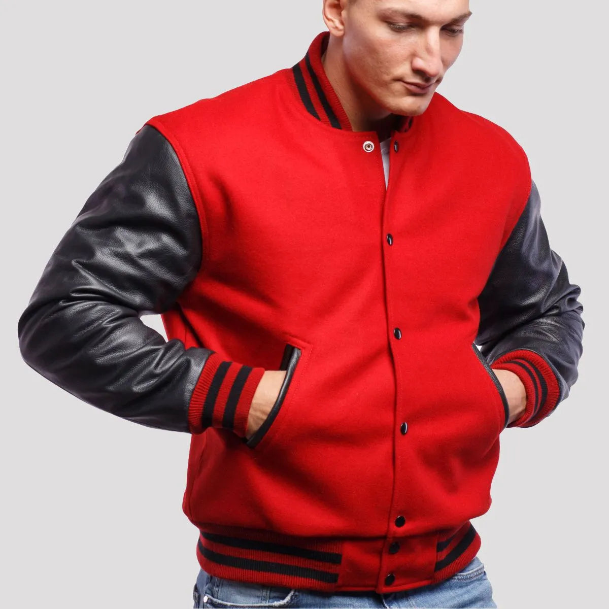 red-and-black-leather-varsity-jacket-for-men-by-SKS-Wholesales