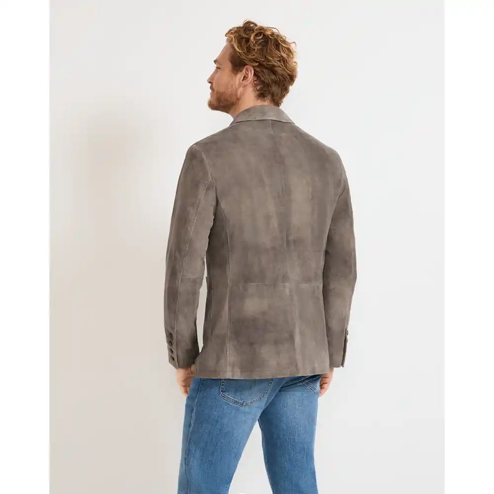 rustic-men-leather-hunting-jacket-model-back-by-SKS-Wholesales