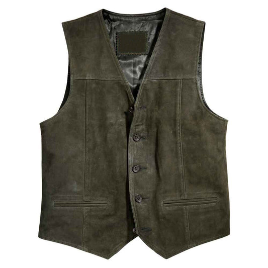 traditional-leather-hunting-vest-Front-by-SKS-Wholesales