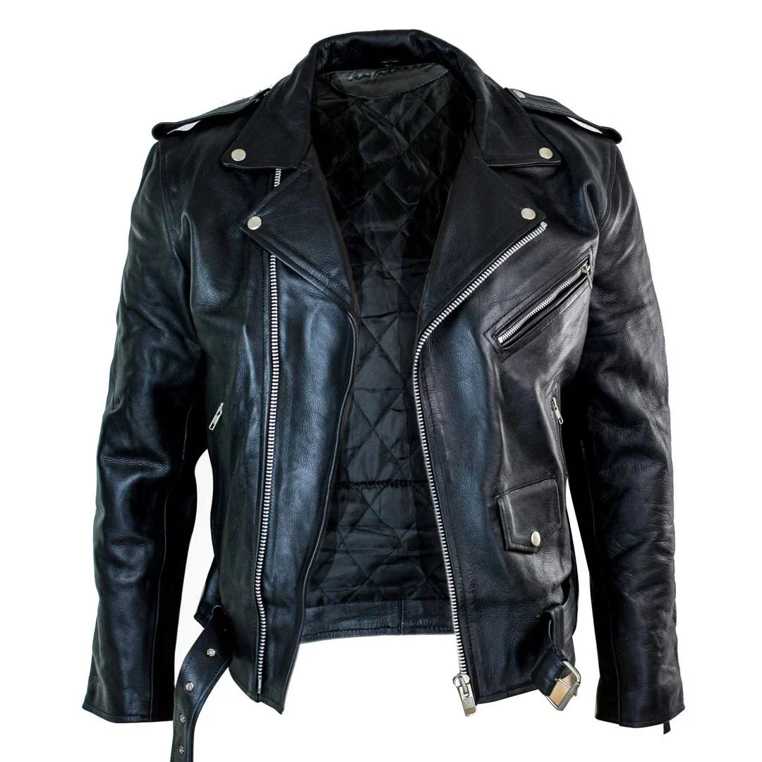 wholesale-genuine-leather-black-biker-jacket-open-front-by-SKS-Wholesales