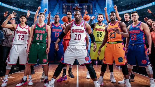 Custom-designed wholesale basketball team uniforms by SKS Wholesales