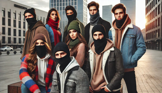 Wholesale custom fleece balaclavas manufactured in bulk by SKS Wholesales