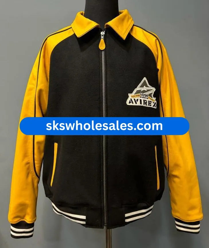 Bkack-Yellow-Avirex-Jacket