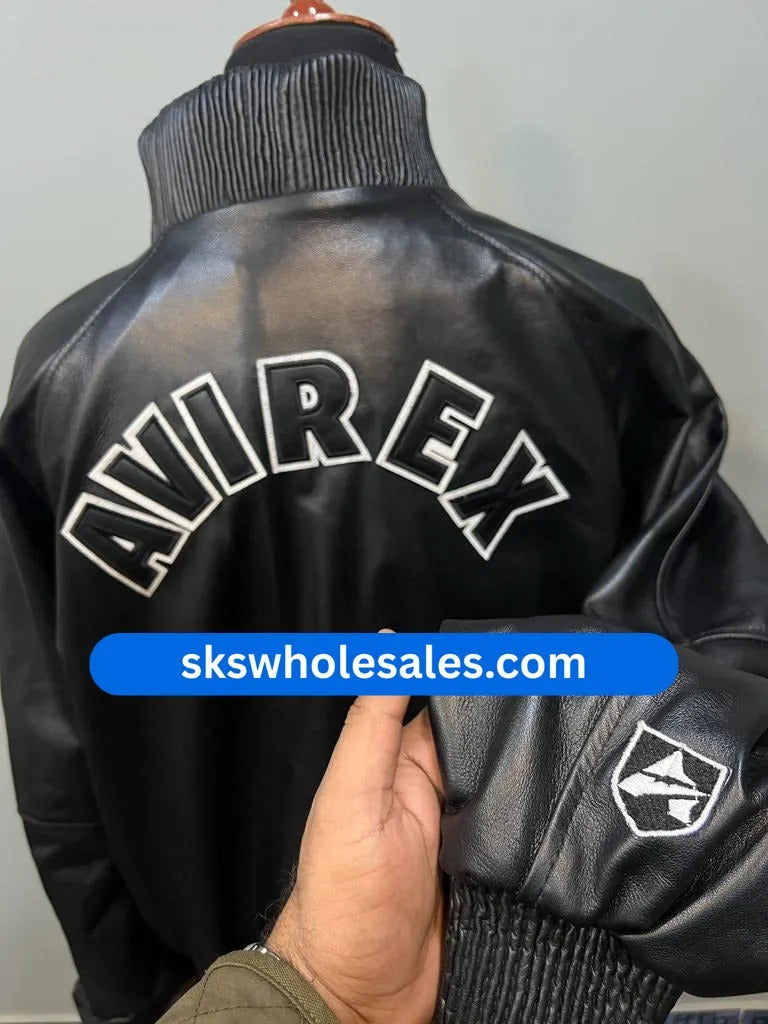Black-Avirex-Bomber-Jacket