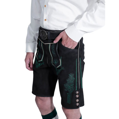 Black lederhosen, right side view