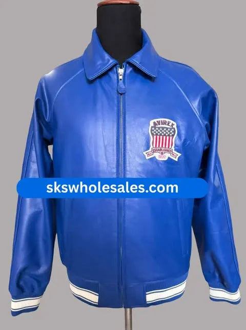 Blue-Avirex-Bomber-Jacket-SKS