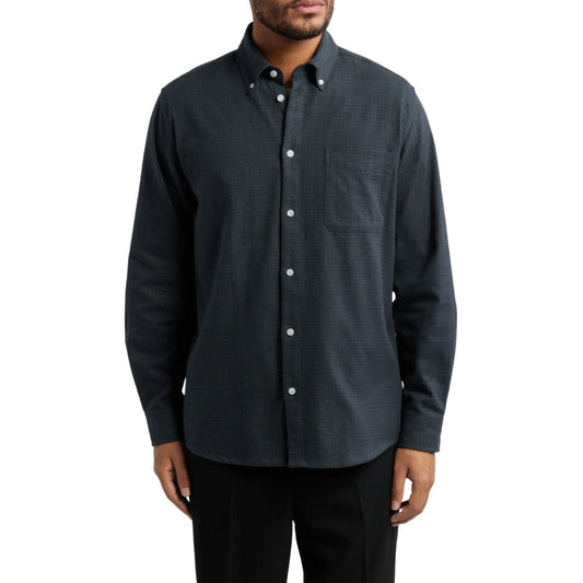 Button-Down-Collar-Flannel-Shirt-Front-By-SKS-Wholesales
