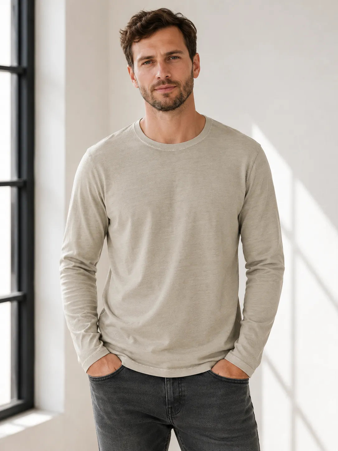 Cotton-Jersey-Long-Sleeve-T-Shirt-Front-By-SKS