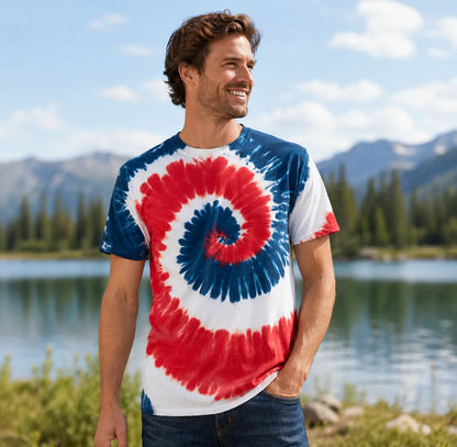 Custom-Tie-Dye-Tee-Shirts-Front-By-SKS-Model