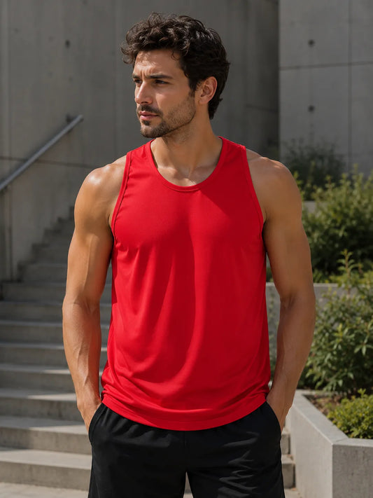 Dark-Red-Tank-Top-Front-By-SKS-Model
