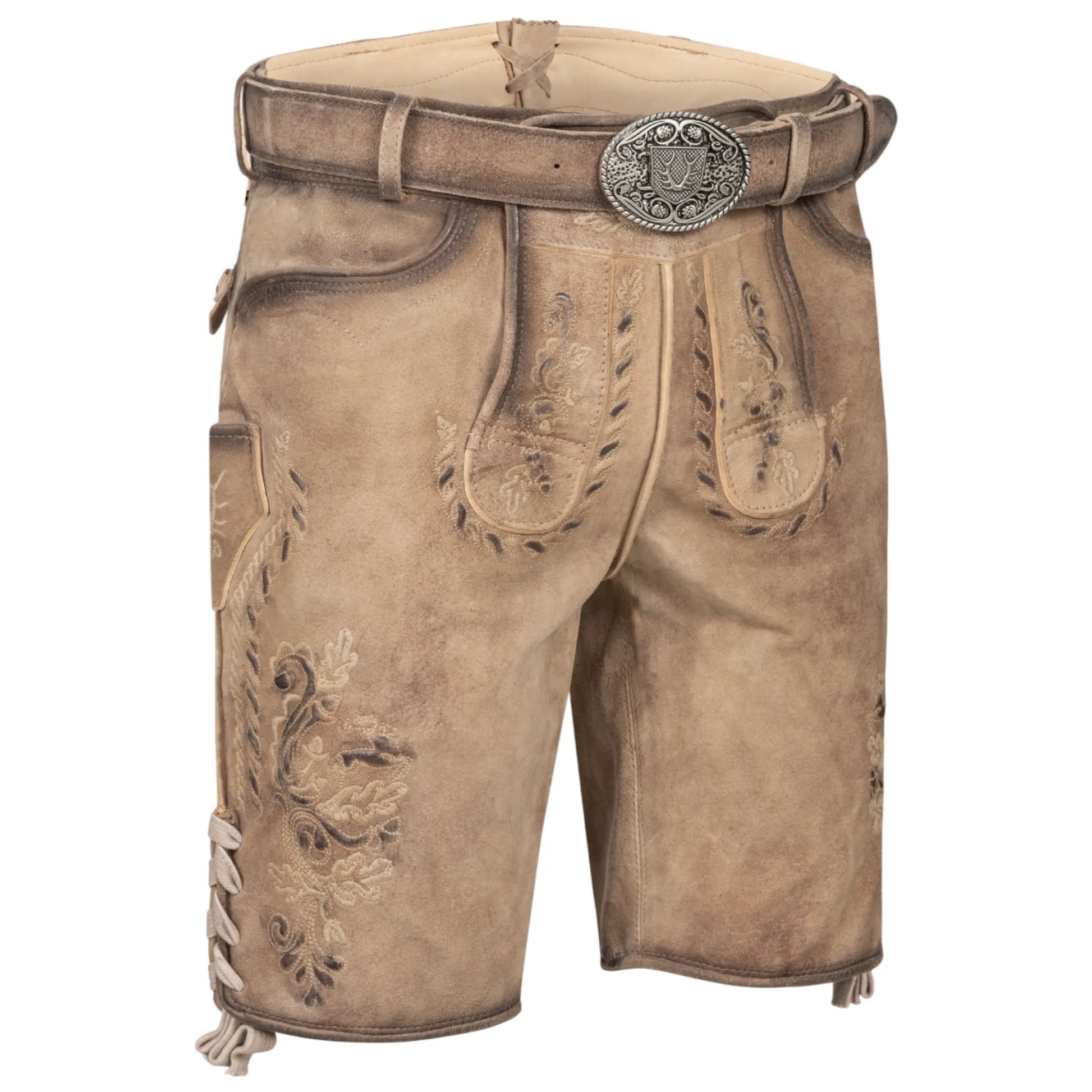 Light brown men's lederhosen, full set