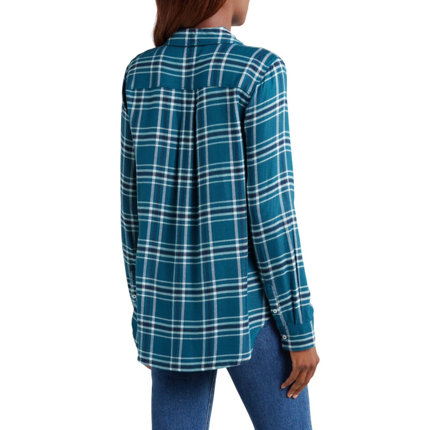 Long-Sleeve-Womens-Flannel-Shirt-Back-By-SKS-Wholesales