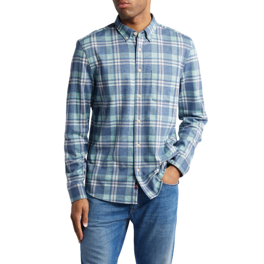 Mens-Button-Down-Flannel-Shirt-Front-By-SKS-Wholesales