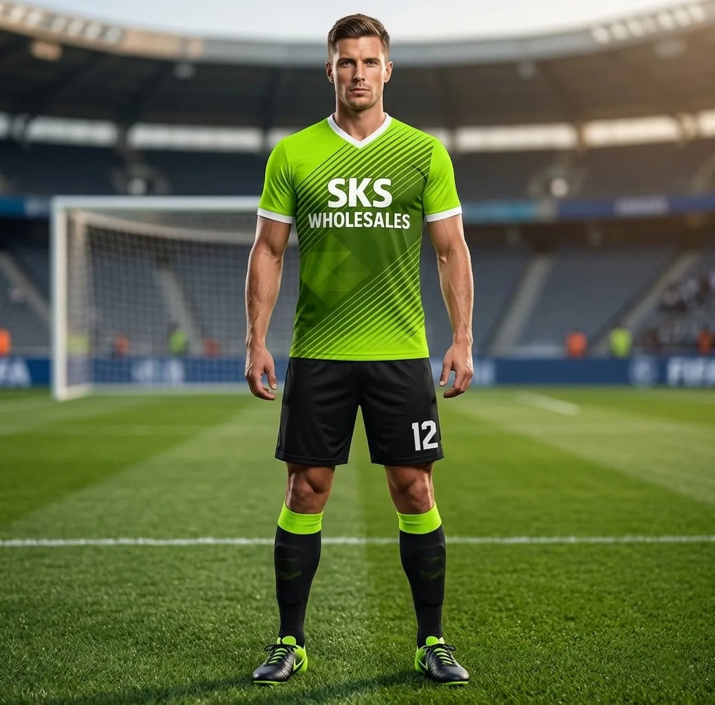 Mens-Green-Volleyball-Uniform-By-SKS-Wholesales-Front