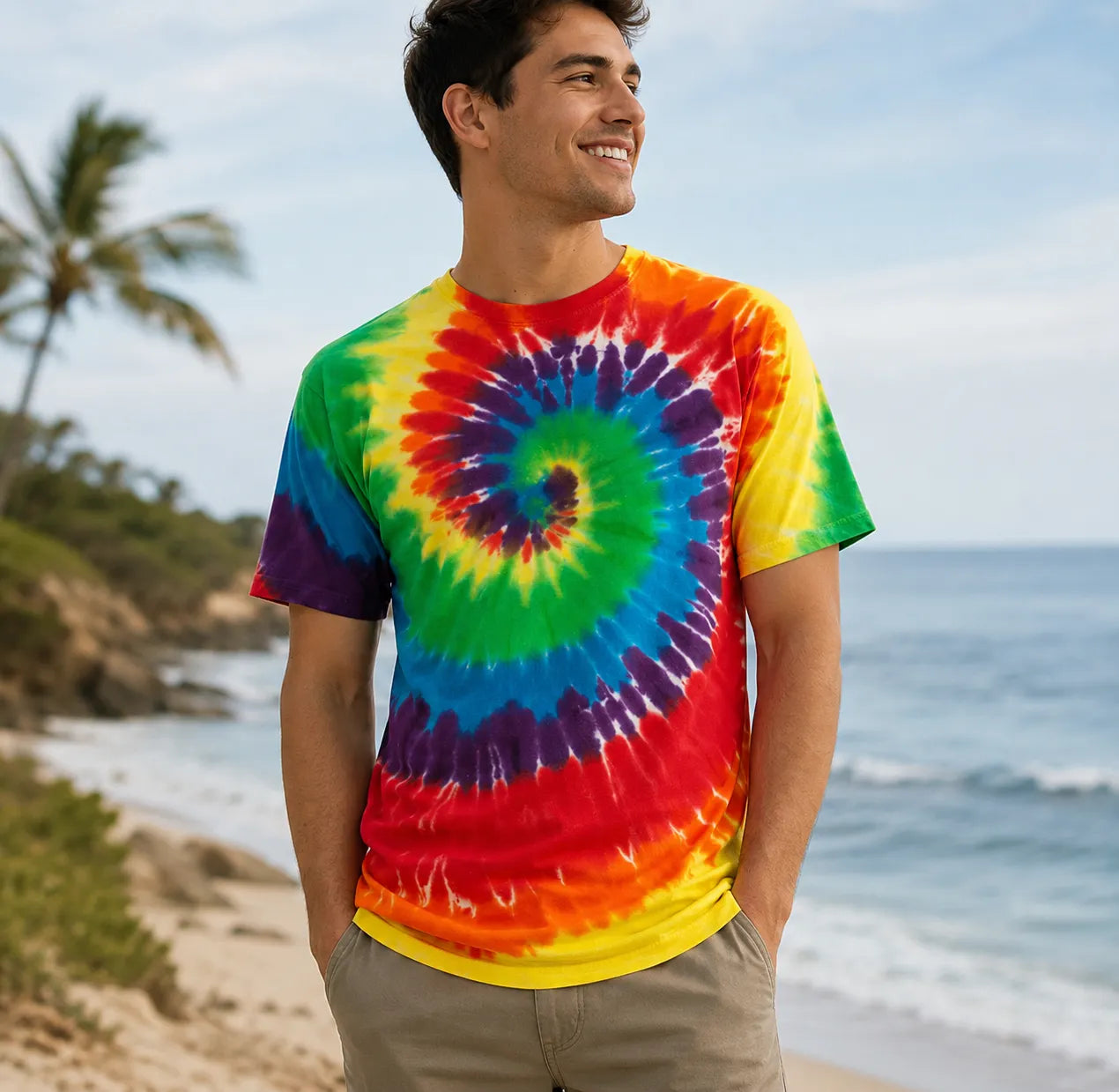Mens-Tie-Dye-T-Shirts-Front-By-SKS-Model