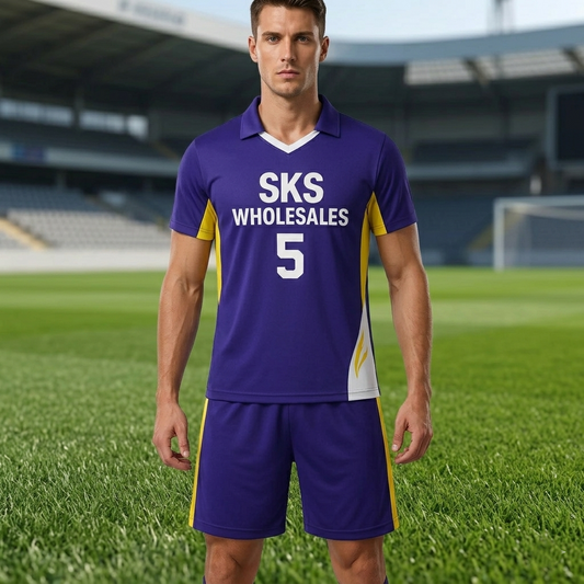 Wholesale Men's Purple Volleyball Uniforms