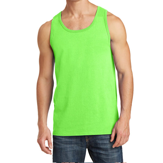 Neon-Green-Mens-Tank-Top-Front-By-SKS-Wholesales