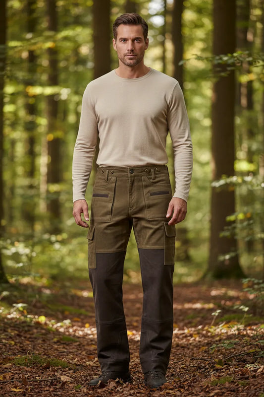 Men's leather hunting trousers Arne