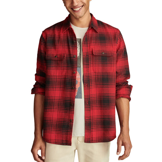 Red-Black-Plaid-Flannel-Shirt-By-SKS-Wholesales
