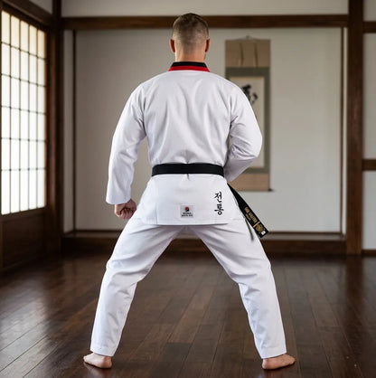 Taekwondo-Black-Belt-Uniform-By-SKS-Wholesales-Back