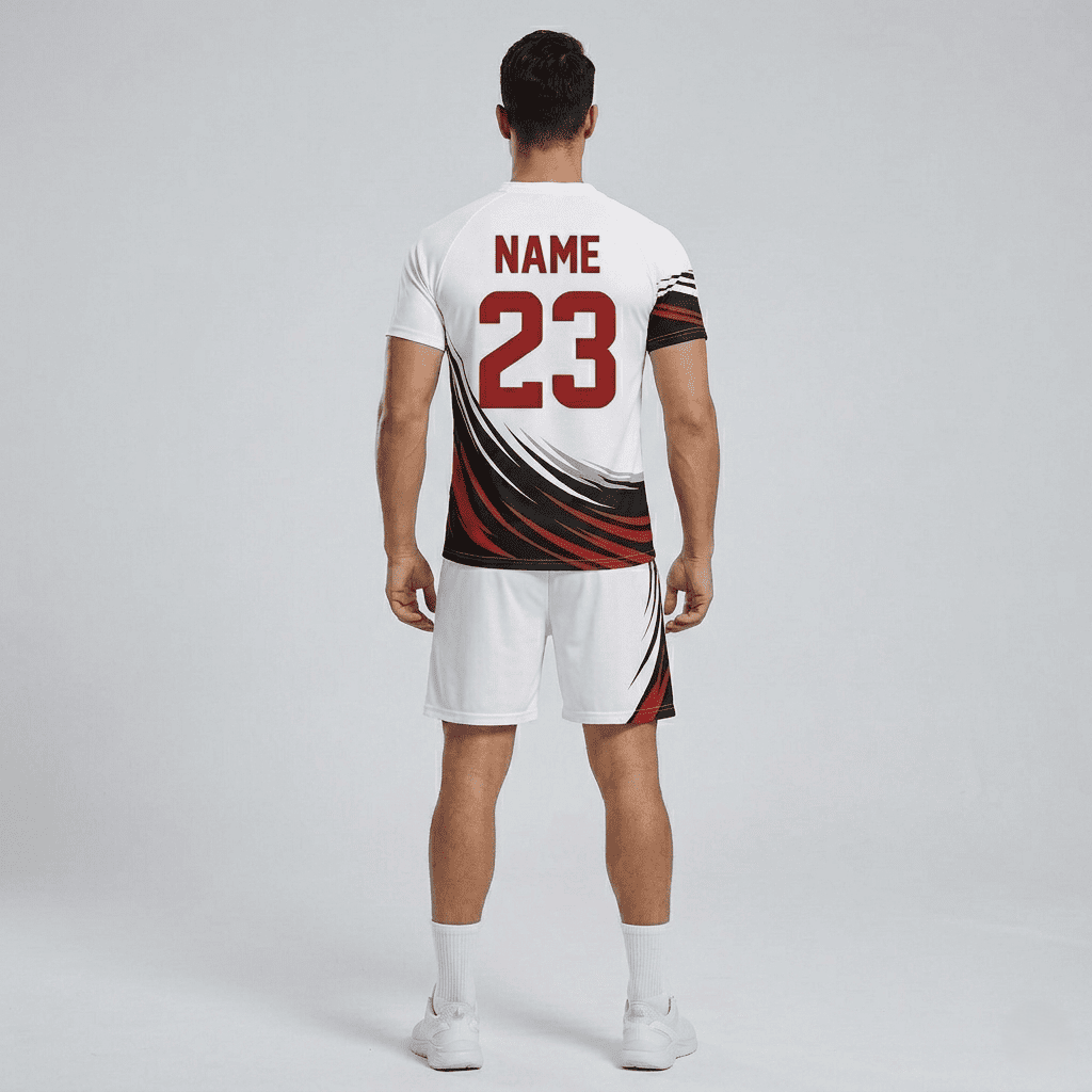 Wholesale Boys White Volleyball Uniforms