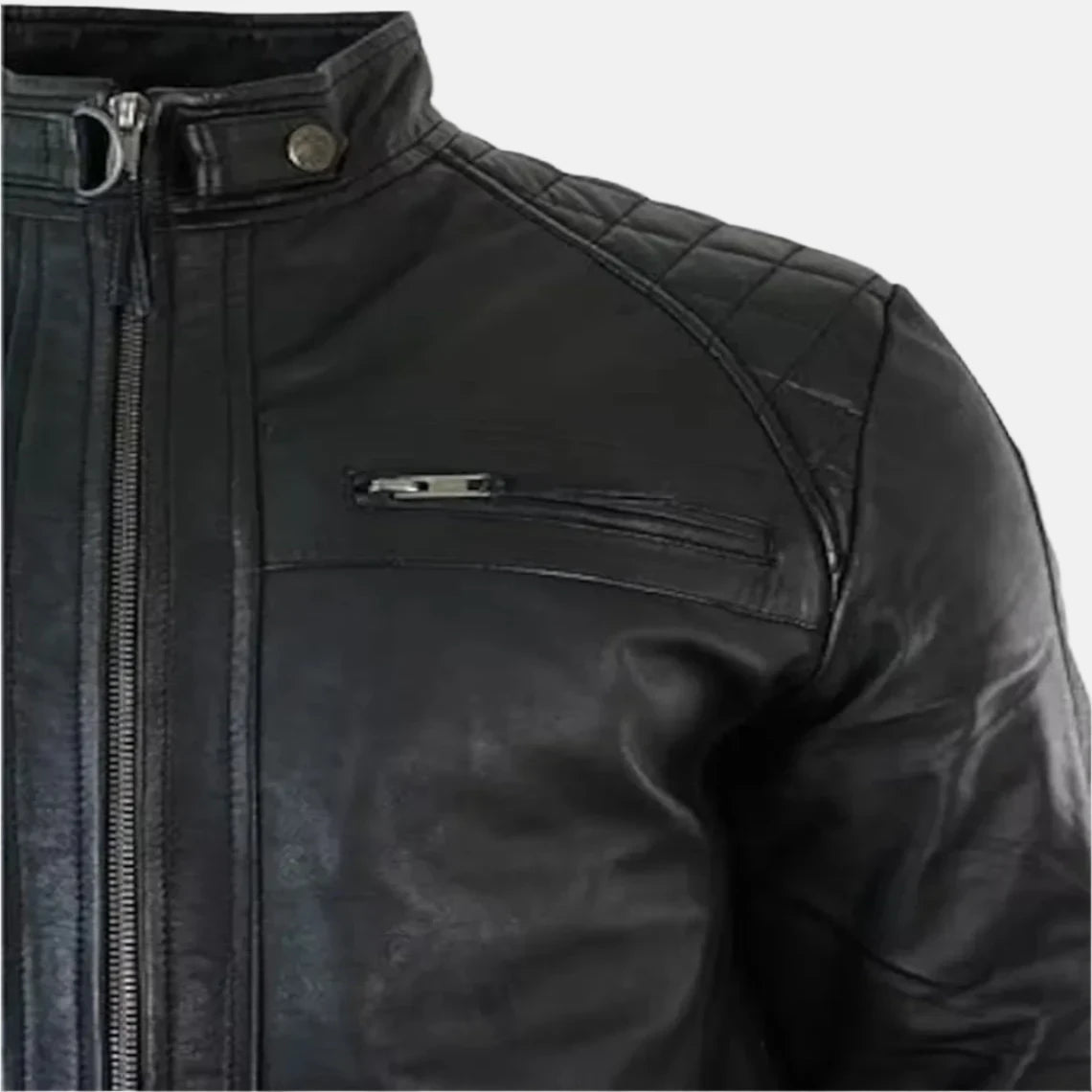 Wholesale-Leather-Jacket-Black-Close-Up