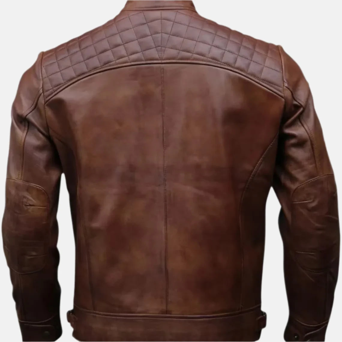 Wholesale-Leather-Jacket-Brown-Back