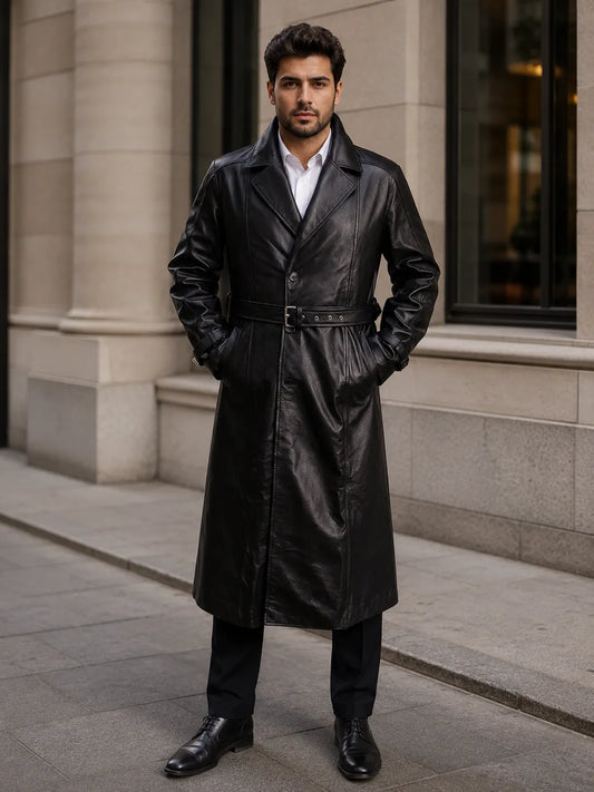 Wholesale-Leather-Trench-Coat-Model