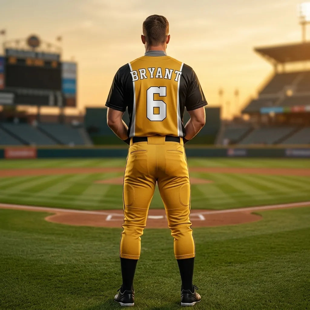 custom-black-and-gold-baseball-uniforms-by-sks-wholesales-Back