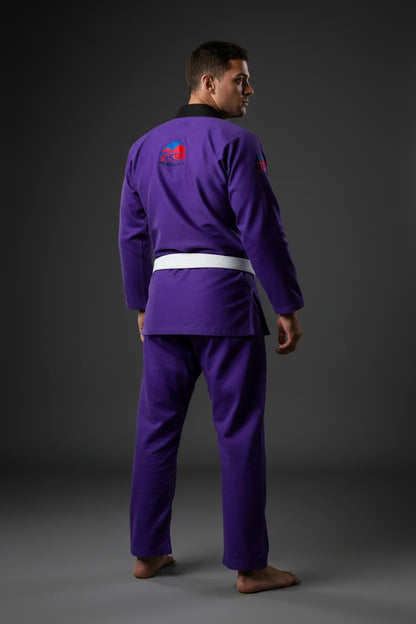Custom Brazilian jiu-jitsu gi, back view