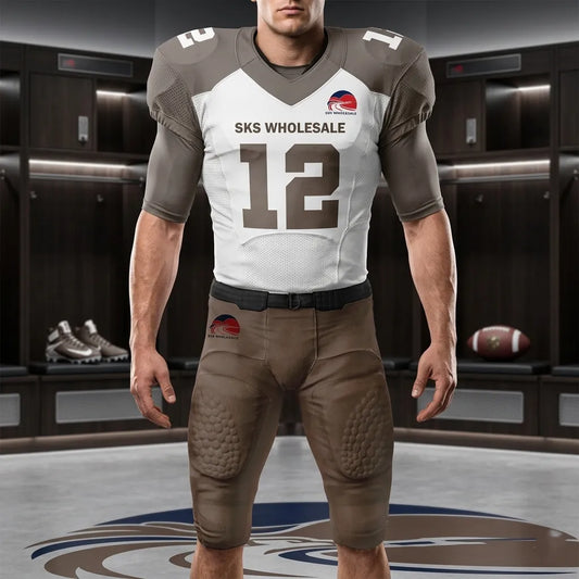 custom-brown-football-uniform-by-sks-wholesales-Front
