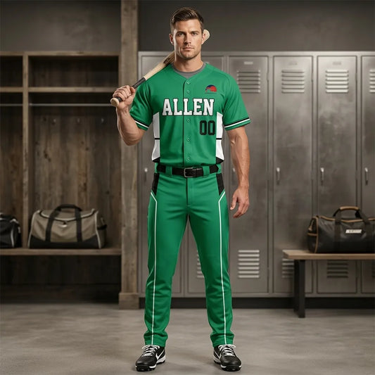 custom-green-baseball-uniform-by-sks-wholesales-Front