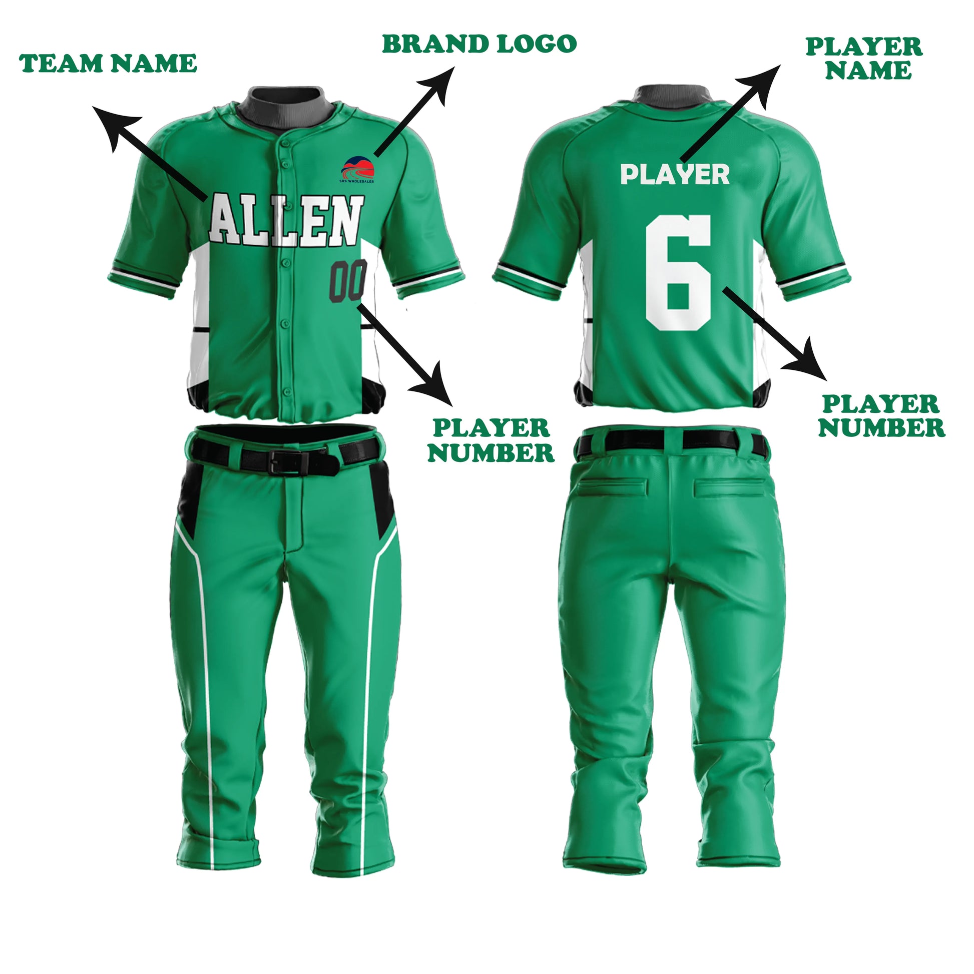 custom-green-baseball-uniform-by-sks-wholesales