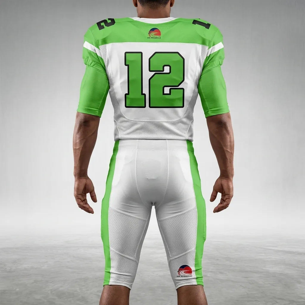 custom-green-white-football-uniform-by-sks-wholesales-Back
