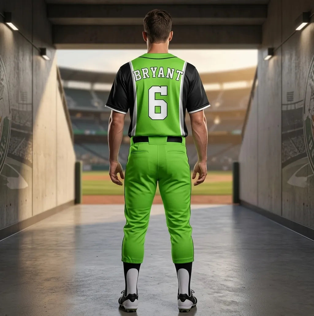 custom-lime-green-baseball-uniforms-by-sks-wholesales-Back