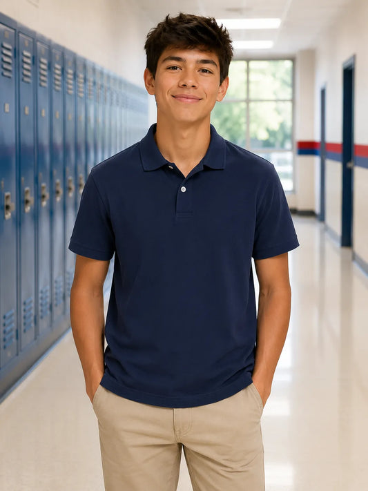 custom-navy-blue-school-shirts-front-by-SKS-Model