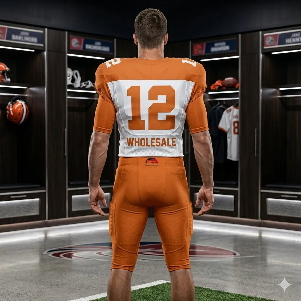 custom-orange-white-football-uniform-by-sks-wholesales-Back