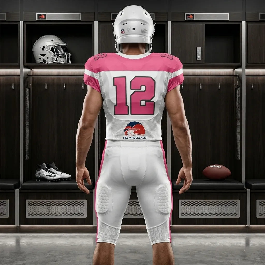 custom-pink-football-team-uniform-by-sks-wholesales-Back
