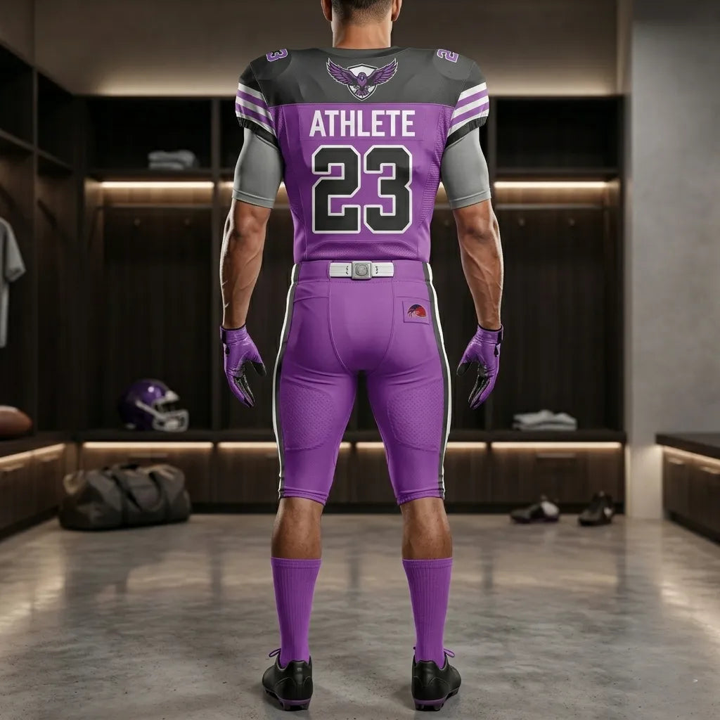 custom-purple-black-football-uniforms-by-sks-wholesales-Back