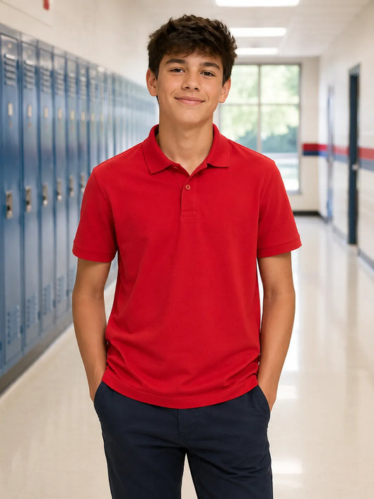 custom-red-school-shirts-front-by-SKS-Model