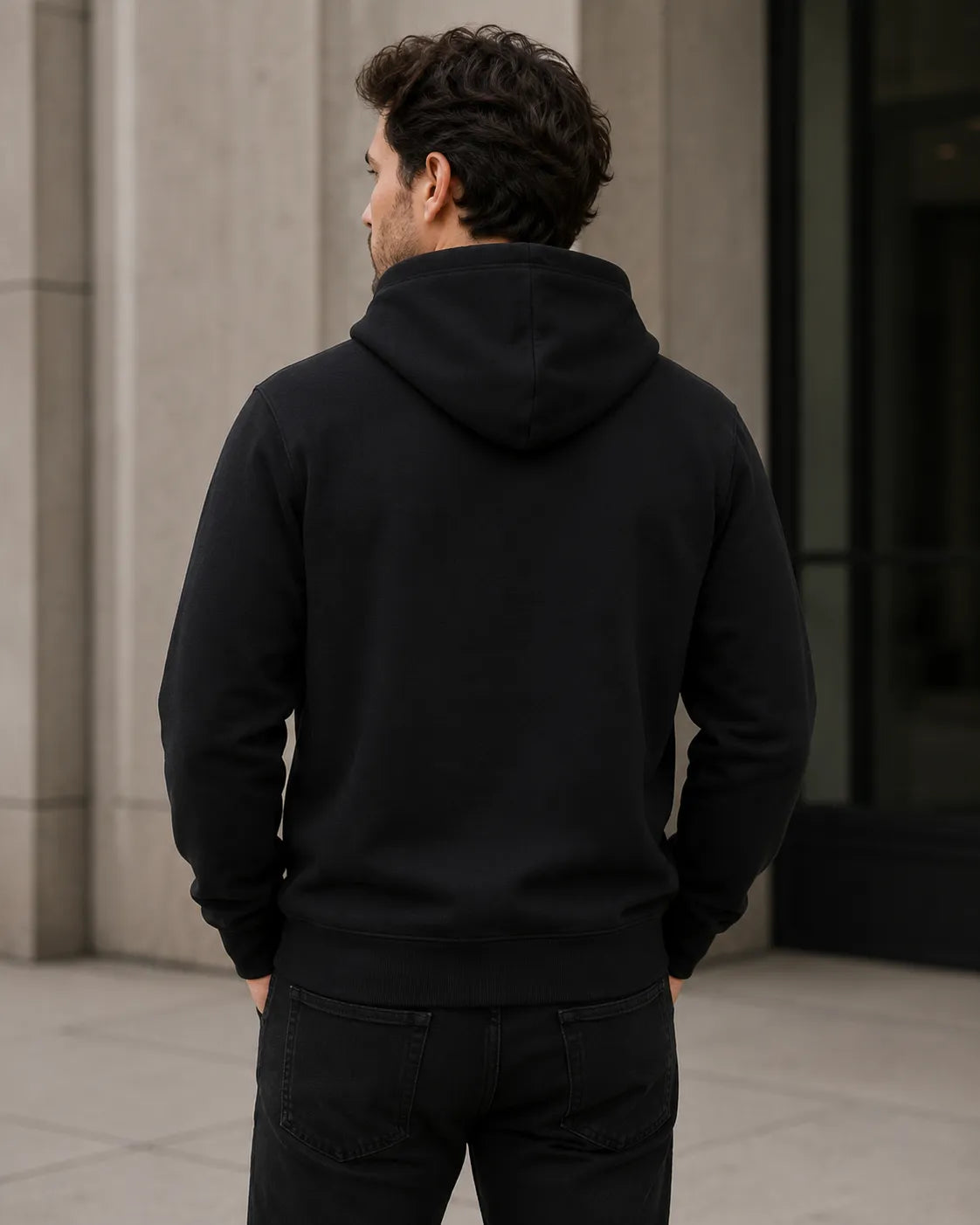 customizable-all-black-zip-up-hoodie-Back-by-SKS