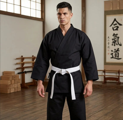 customizable-black-judo-karate-uniform-Front
