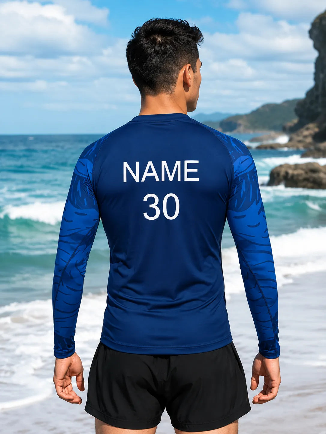 customizable-blue-rash-guard-by-sks-wholesales-Back