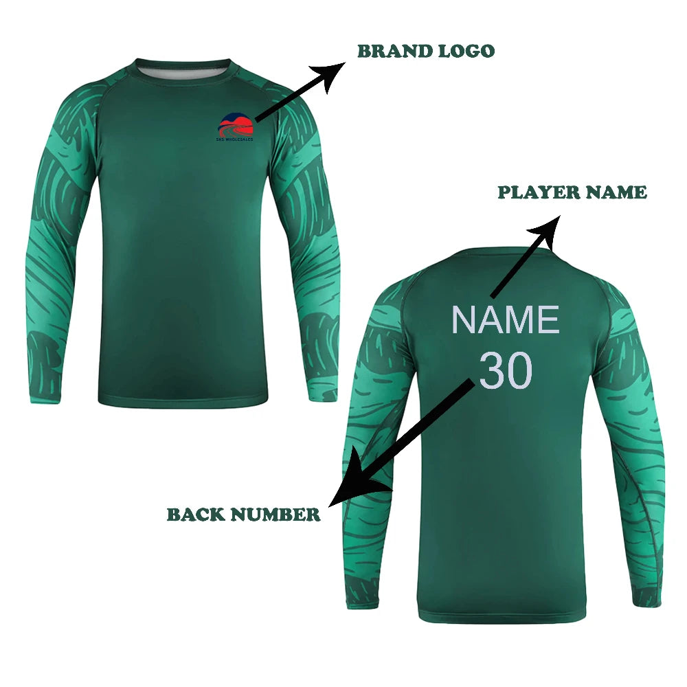 Customizable Emerald Green Rash Guard - SKS Wholesales – SKS WHOLESALES®
