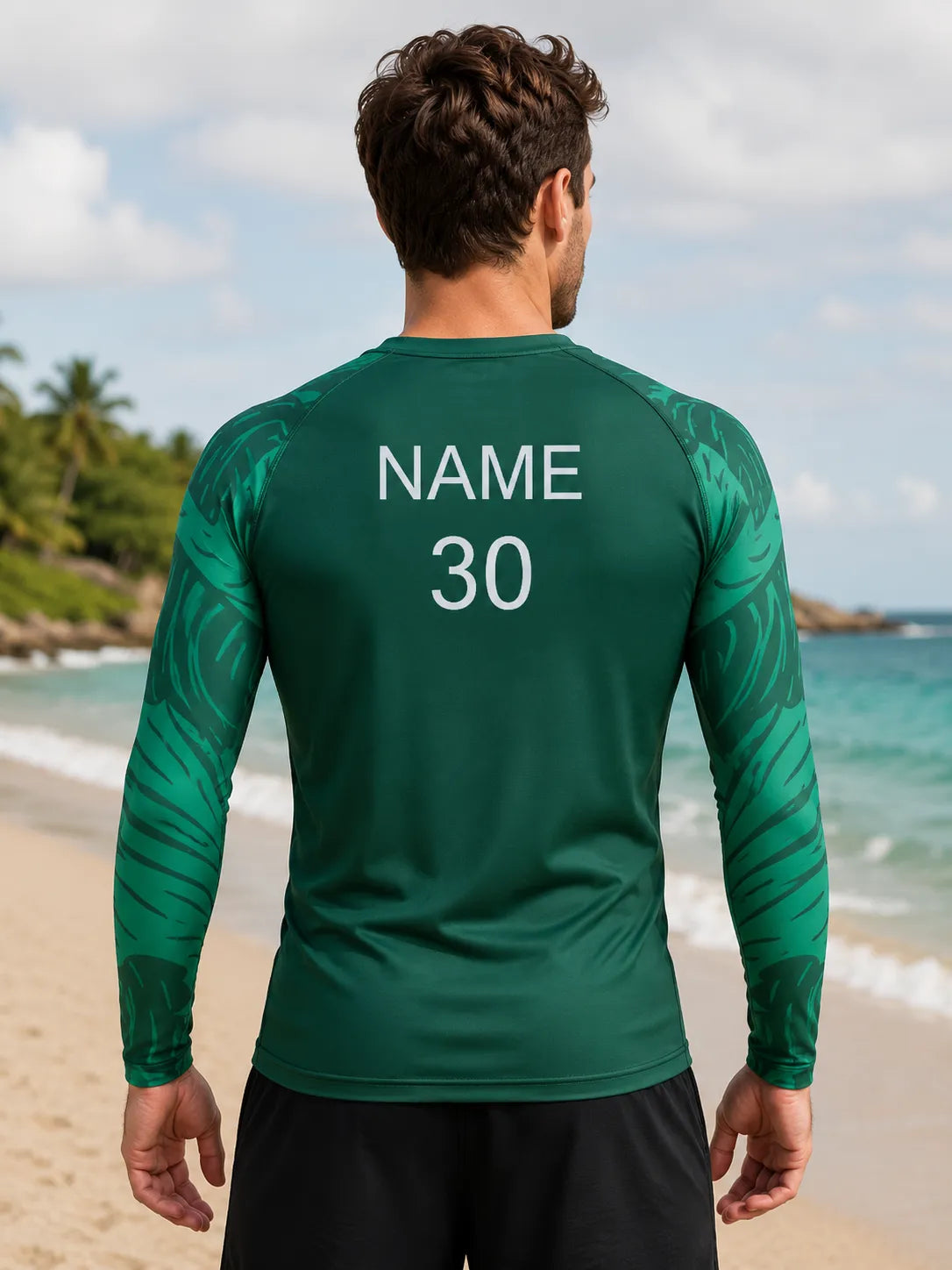 customizable-emerald-green-rash-guard-by-sks-wholesales-Back